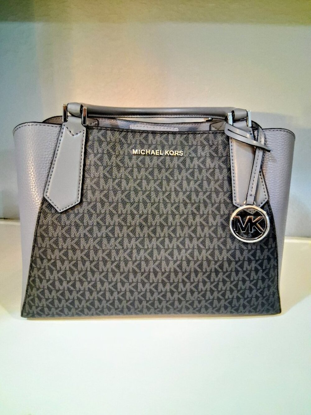 Michael Kors Kimberly Signature Leather Satchel